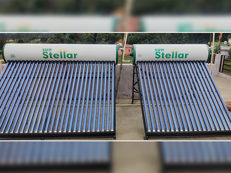 Homestay is using solar water heater thus saving energy and environment.